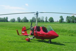 Tail of a Gyrocopter made in carbon fiber